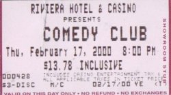 [ticket to The Comedy Club]